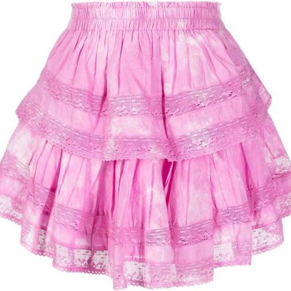 Loveshackfancy Ruffle Mini Skirt LoveShackFancy _L - Picture 3 of 8